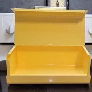 Retro looking bread box and matching canisters